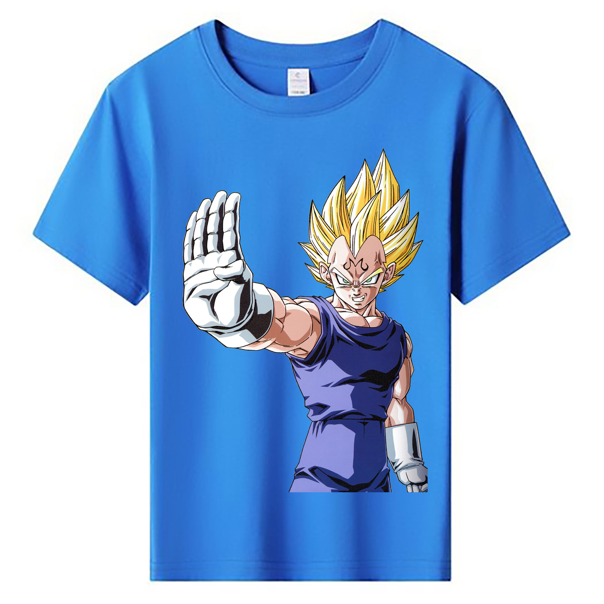 （画像用） ドラゴンボール ベジータ四世（Bejīta Yonsei）DRAGON BALL Vegeta IV 綿100％キッズTシャツ（フロントプリント）
